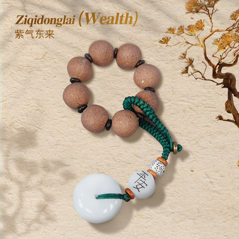 Finger-rolled fragrant beads-Ziqidonglai（Wealth）